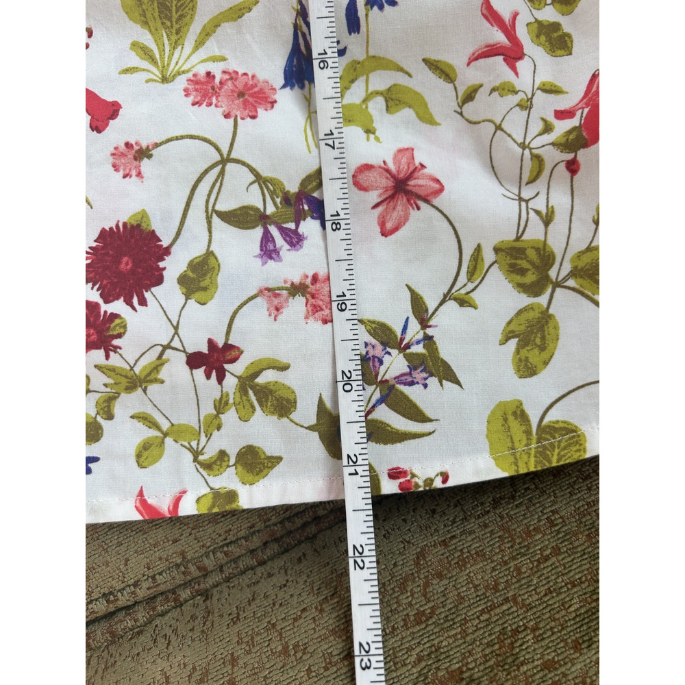 Lands’ End Floral Cotton Button Down Shirt M Cottagecore - Picture 11 of 11